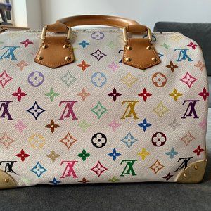 Louis Vuitton Speedy Monogram White Multicolore